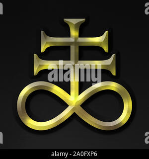 Simbolo di Alchemy - zolfo Foto Stock