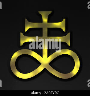 Simbolo di Alchemy - zolfo Foto Stock