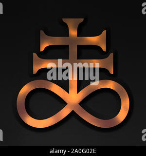 Simbolo di Alchemy - zolfo Foto Stock