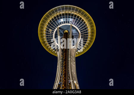Seattle, Washington, Stati Uniti d'America - Space Needle torre di osservazione Foto Stock