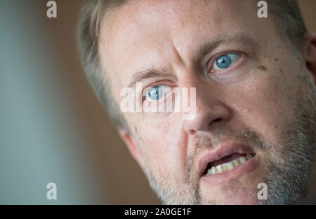 Berlino, Germania. Xviii Sep, 2019. Ingo Schiller, CFO di Hertha BSC Berlin al dpa intervista. (A DPA: Ingo Schiller: "Ci siamo impegnati per la crescita") Credito: Tom Weller/dpa/Alamy Live News Foto Stock