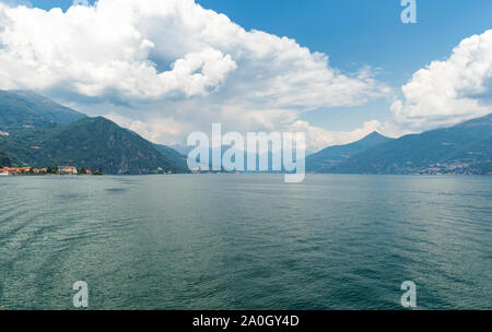Bellissima vista del lago di Como Italia Foto Stock