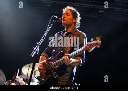 Wilco in concerto al Fabrique, Milano. Foto di Davide Merli Foto Stock