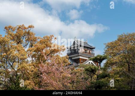 Il Castello di Hiroshima, Castello di carpe, Hiroshima, Giappone Foto Stock