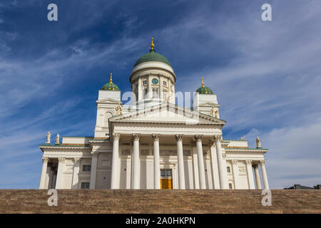 La Cattedrale di Helsinki - finlandese luterano ed Evangelico cattedrale e una delle principali attrazioni di Helsinki, Finlandia Foto Stock