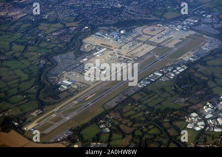 L'aeroporto di Londra Gatwick, Londra, UK, 14 settembre 2019, Photot da Richard Goldschmidt Foto Stock