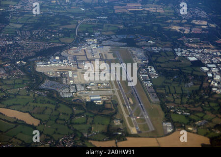 L'aeroporto di Londra Gatwick, Londra, UK, 14 settembre 2019, Photot da Richard Goldschmidt Foto Stock