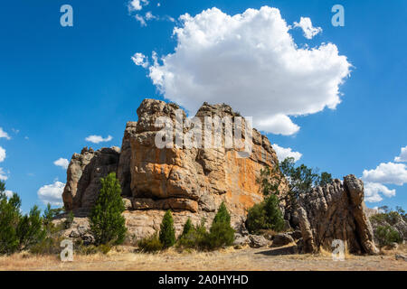 Taylors Rock nella dichiarazione falesia area del monte Arapiles parco dello stato di Victoria, Australia. Foto Stock