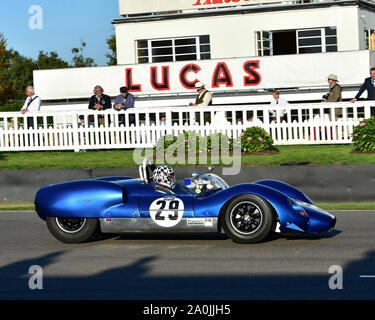 Keith Ahlers, Cooper-Ford T61 Monaco, Whitsun Trophy, Sport Prototipi, pre-1966, Goodwood 2019, settembre 2019, Automobiles, automobili, il circuito r Foto Stock