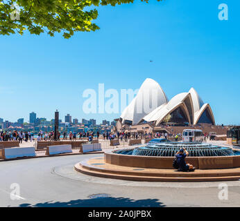 SYDNEY, Australia - 27 ottobre 2018: Sydney Opera House. Copia spazio per il testo Foto Stock