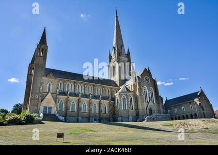 Bendigo, Victoria, Australia - 28 febbraio 2017. Vista esterna del la Cattedrale del Sacro Cuore a Bendigo, VIC. Foto Stock
