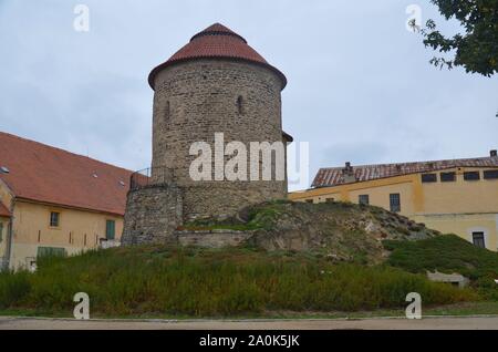 Die mittelalterliche Stadt Znojmo (Znaim) in der Tschechischen Republik: Die romanische Rotunde Foto Stock