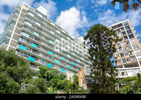 Sydney, Australia - 10 Marzo 2017. Moderni edifici residenziali in Elizabeth Bay area di Sydney. Foto Stock