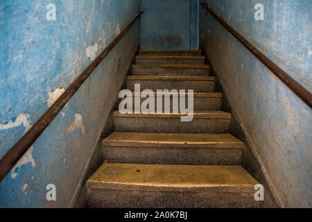 Scala in Tenement House Foto Stock