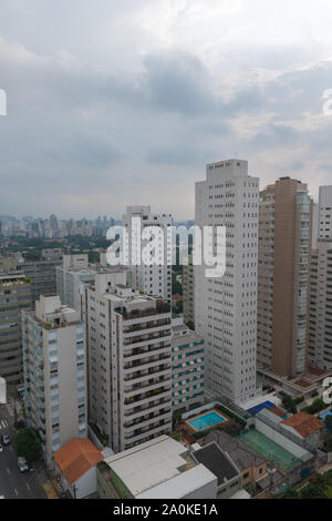 Grattacielo in São Paulo City, nello stato di São Paulo, Brasile, America Latina Foto Stock