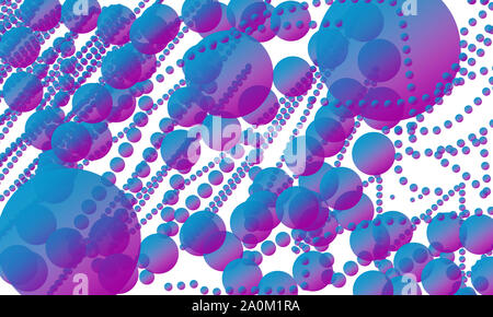 Abstract illustrazione colorata. Isolato su sfondo bianco. Fluido. Gradiente. Grafica. Vettore. Radiale. Radiance. Motion Blur. Banner pubblicitario. Foto Stock