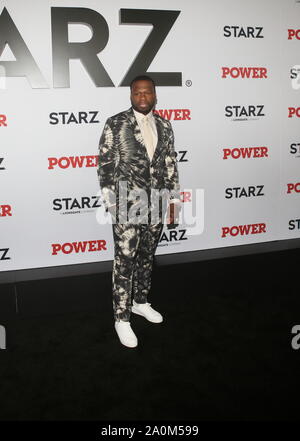 STARZ tappeto rosso in caso di potenza finale di stagione Premiere Mondiale tenutasi a Madison Square con: Curtis "50 Cent" Jackson Dove: Nuovo YorkAlicia Snoop DoMyersKenneth Michael Burke, New York, Stati Uniti quando: 21 Ago 2019 Credit: Derrick Salters/WENN.com Foto Stock