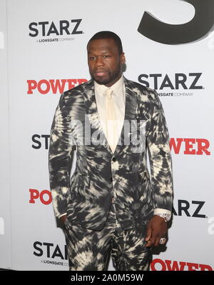 STARZ tappeto rosso in caso di potenza finale di stagione Premiere Mondiale tenutasi a Madison Square con: Curtis "50 Cent" Jackson Dove: Nuovo YorkAlicia Snoop DoMyersKenneth Michael Burke, New York, Stati Uniti quando: 21 Ago 2019 Credit: Derrick Salters/WENN.com Foto Stock