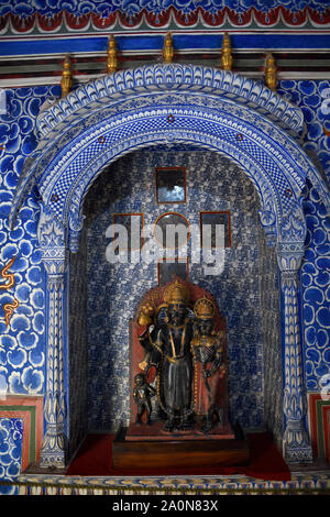 Junagadh Fort, posto per gli dèi nel palazzo all'interno di Fort a Bikaner, Rajasthan, India Foto Stock