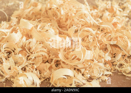 Vista ravvicinata su rasature di legno. Abstract background. Foto Stock