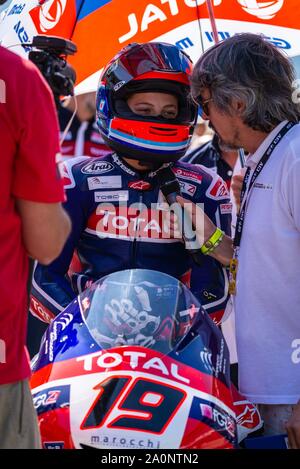 Mugello, Italia. Xxi Sep, 2019. 19- MOROSI ALESSANDRO - JUNIOR TEAM GRESINI HONDA durante il Civ Round 5° - Moto 3 - CIV - Campionato Italiano Velocità campionato - Credito: LPS/Andrea Pagin/Alamy Live News Foto Stock