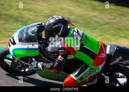 Mugello, Italia. Xxi Sep, 2019. 12- VENTURATO DENIS - POS CORSE - TM durante il Civ Round 5° - Moto 3 - CIV - Campionato Italiano Velocità campionato - Credito: LPS/Andrea Pagin/Alamy Live News Foto Stock