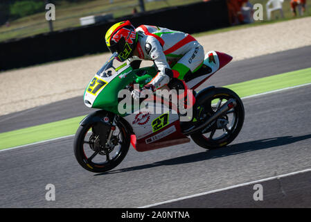 Mugello, Italia. Xxi Sep, 2019. 27- ROSSI THOMAS - TEAM MINIMOTO durante il Civ Round 5° - Moto 3 - CIV - Campionato Italiano Velocità campionato - Credito: LPS/Andrea Pagin/Alamy Live News Foto Stock