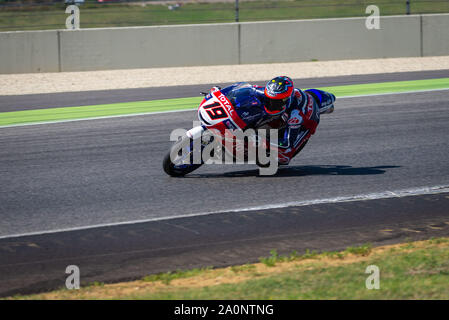 Mugello, Italia. Xxi Sep, 2019. 19- MOROSI ALESSANDRO - JUNIOR TEAM GRESINI HONDA durante il Civ Round 5° - Moto 3 - CIV - Campionato Italiano Velocità campionato - Credito: LPS/Andrea Pagin/Alamy Live News Foto Stock