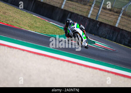 Mugello, Italia. Xxi Sep, 2019. 12- VENTURATO DENIS - POS CORSE - TM durante il Civ Round 5° - Moto 3 - CIV - Campionato Italiano Velocità campionato - Credito: LPS/Andrea Pagin/Alamy Live News Foto Stock