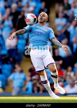 Manchester City's Jose Angelino in azione durante il match di Premier League al Etihad Stadium e Manchester. Foto Stock