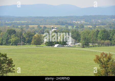 Gettsyburg la vista della battaglia che ha avuto luogo dal luglio 1-3 1863. Foto Stock