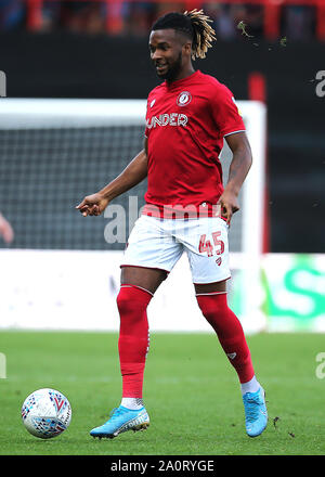 Bristol City's Kasey Palmer durante il cielo di scommessa match del campionato a Ashton Gate, Bristol. Foto Stock