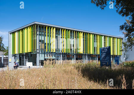 L'edificio di Moore sulla Royal Holloway College campus in Surrey, Regno Unito, parte dell'Università di Londra Foto Stock