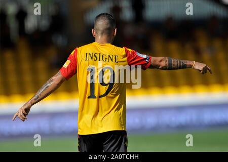 Benevento - Cosenza 1-0, Serie B, stadio Ciro Vigorito 21/09/2019, Roberto Insigne Benevento - Cosenza 1-0, Serie B, Ciro Vigorito stadium 09/21/2019, Foto Stock