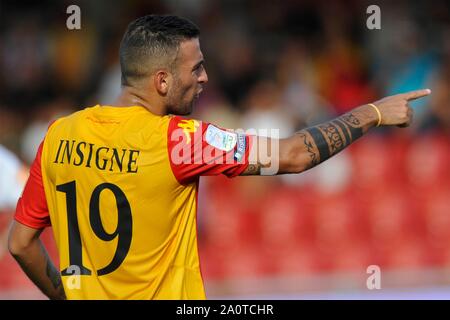 Benevento - Cosenza 1-0, Serie B, stadio Ciro Vigorito 21/09/2019, Roberto Insigne Benevento - Cosenza 1-0, Serie B, Ciro Vigorito stadium 09/21/2019, Foto Stock