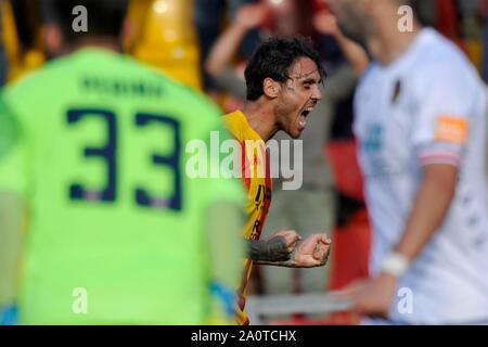 Benevento - Cosenza 1-0, Serie B, stadio Ciro Vigorito 21/09/2019, Nicolas Viola Benevento - Cosenza 1-0, Serie B, Ciro Vigorito stadium 09/21/2019, N Foto Stock