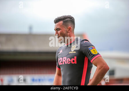 Il 15 settembre 2019, Oakwell, Barnsley, Inghilterra; Sky scommessa campionato di calcio, Barnsley vs Leeds United ; Jack Harrison (22) di Leeds United durante il gioco Credito: Craig Milner/News immagini English Football League immagini sono soggette a licenza DataCo Foto Stock