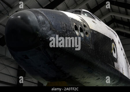 LOS ANGELES - Lo Space Shuttle Endeavour sul display in California Science Center. Foto Stock