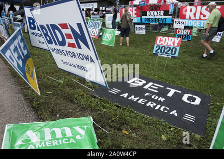 Des Moines, Iowa, USA. Xxi Sep, 2019. Il 2019 Iowa Steak Fry a Des Moines opere d'Acqua Park. Credito: Rick Majewski/ZUMA filo/Alamy Live News Foto Stock