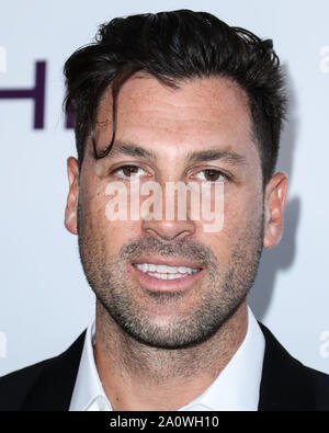 BEVERLY HILLS, Los Angeles, California, Stati Uniti d'America - 21 settembre: Maksim Chmerkovskiy arriva a 2019 Brent Shapiro Fondazione per la prevenzione della droga estate spettacolare gala tenutosi presso il Beverly Hilton Hotel il 21 settembre 2019 a Beverly Hills Los Angeles, California, Stati Uniti. (Foto di Xavier COLLIN/Image Press Agency) Foto Stock