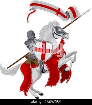 St George Patrono dell Inghilterra Illustrazione Vettoriale