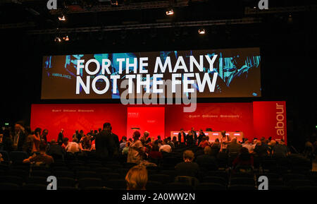 Brighton Regno Unito 22 Settembre 2019 - Il Partito laburista conferenza che si svolge nel centro di Brighton quest'anno. Credito : Simon Dack / Alamy Live News Foto Stock