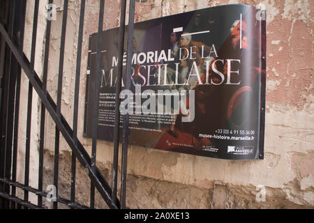 Le Mémorial de la Marseillaise a Marsiglia Foto Stock