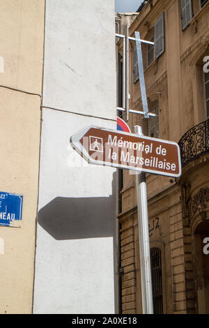 Le Mémorial de la Marseillaise a Marsiglia Foto Stock