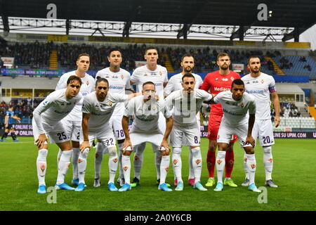 Parma, Italia, 22 settembre 2019, undici fiorentina durante l'Atalanta Vs Fiorentina - Calcio italiano di Serie A uomini campionato - Credito: LPS/Alessio Tarpini/Alamy Live News Foto Stock