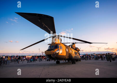 Teknofest 2019 militari di Air force technologies show in aeroporto Ataturk, Istanbul, Turchia. Settembre 21, 2019 Foto Stock