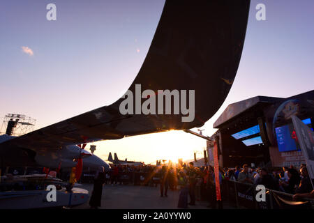 Teknofest 2019 militari di Air force technologies show in aeroporto Ataturk, Istanbul, Turchia. Settembre 21, 2019 Foto Stock