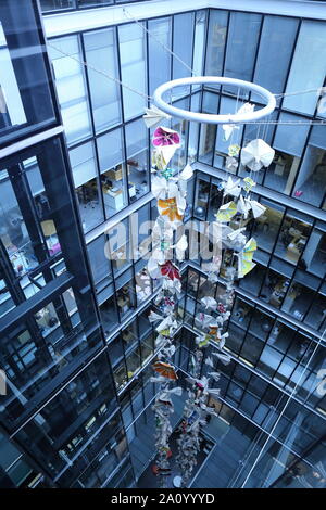 Una Piazza Alfieri, Spitalfields, Londra Foto Stock