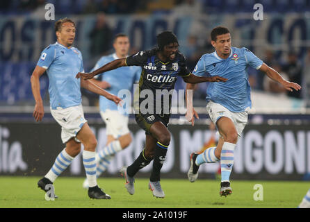 Roma, Italia. Il 22 settembre, 2019. Roma, Italia - 22 Settembre 2019: GERVIHNO (Parma) in azione durante il campionato italiano di una partita di calcio tra SS LAZIO E PARMA, allo Stadio Olimpico di Roma. Credit: Indipendente Agenzia fotografica/Alamy Live News Foto Stock