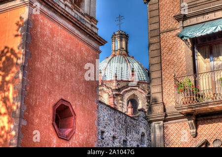 Cupola della Chiesa di San Francisco, San Luis Potosi Messico Foto Stock